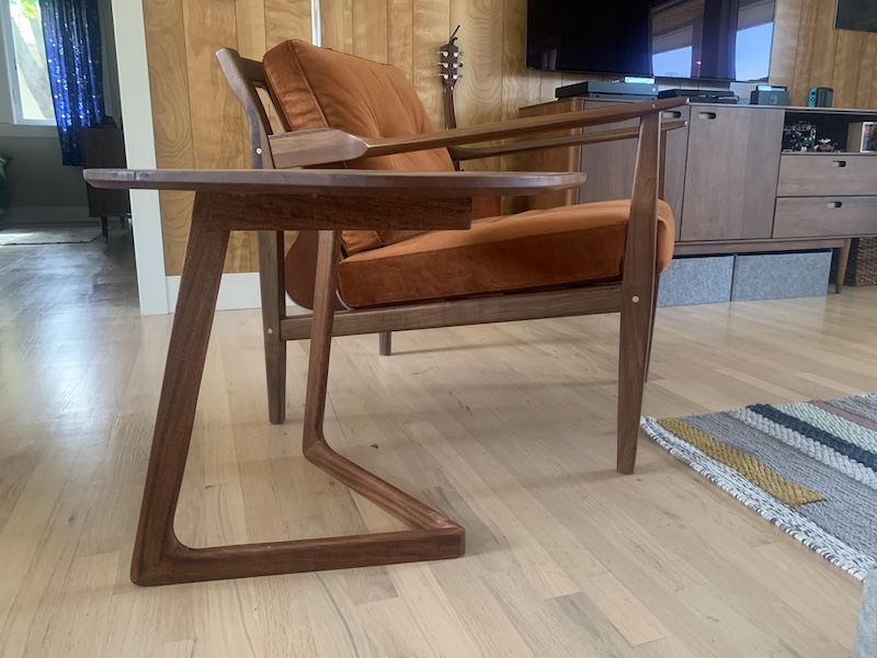 Mahogany c-table pictured